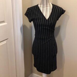 Rebel Sugar Black Striped Dress Size XSMALL